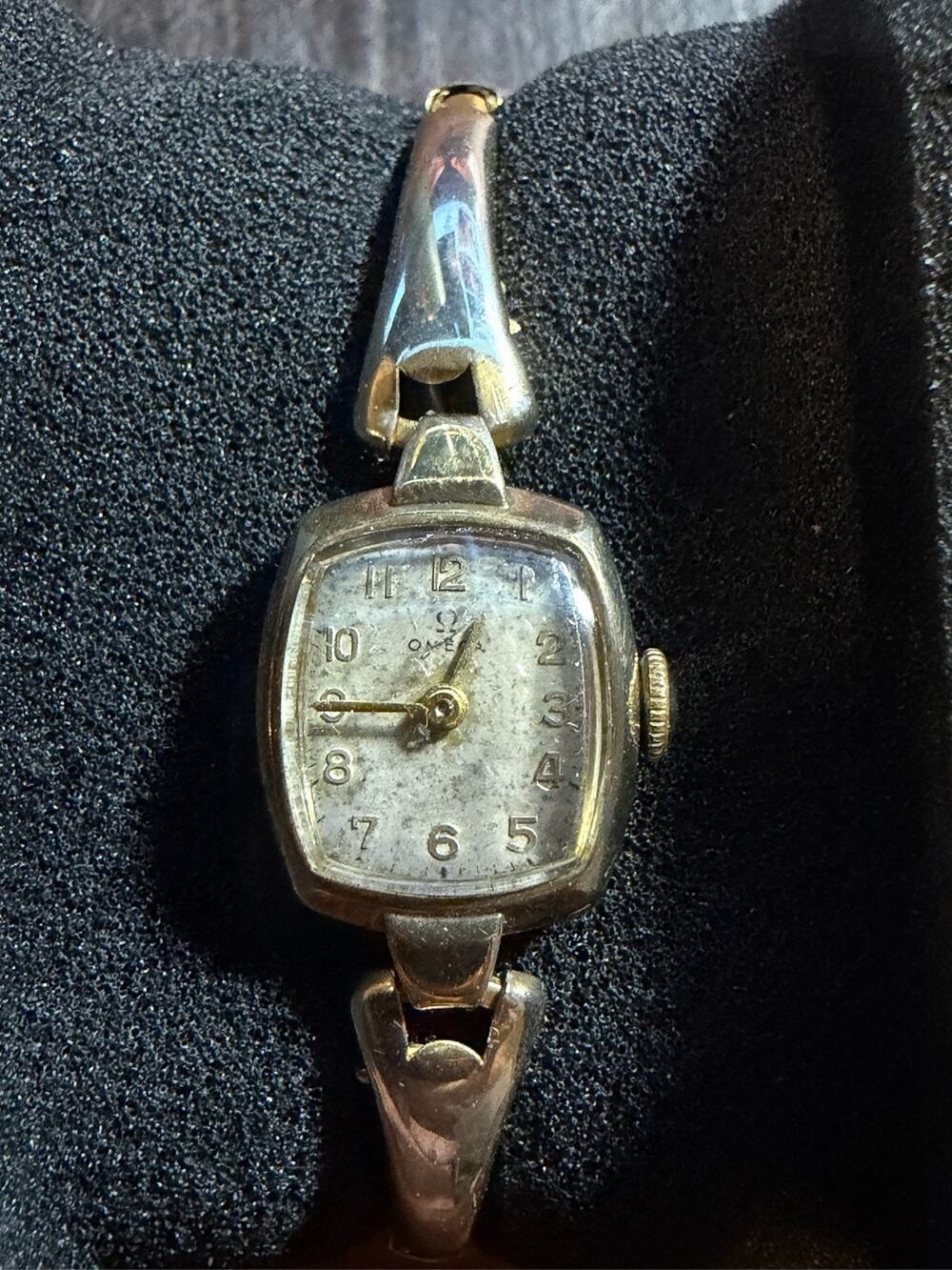 Omega Ladies Wristwatch 10K Gold Filled Manual Wind Cocktail Watch